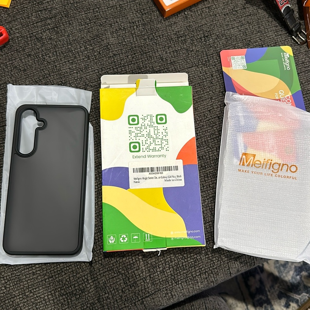 NWT meifigno magic series galaxy s24 plus black case